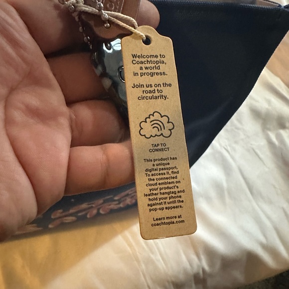Coach Coachtopia Recycle Canvas Let Us Take a Trip Tote - Picture 7 of 11